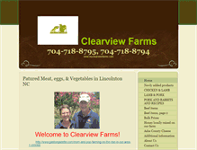 Tablet Screenshot of myclearviewfarms.com
